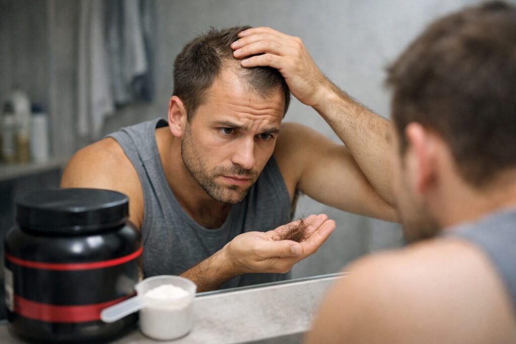 La créatine provoque-t-elle la chute de cheveux ?