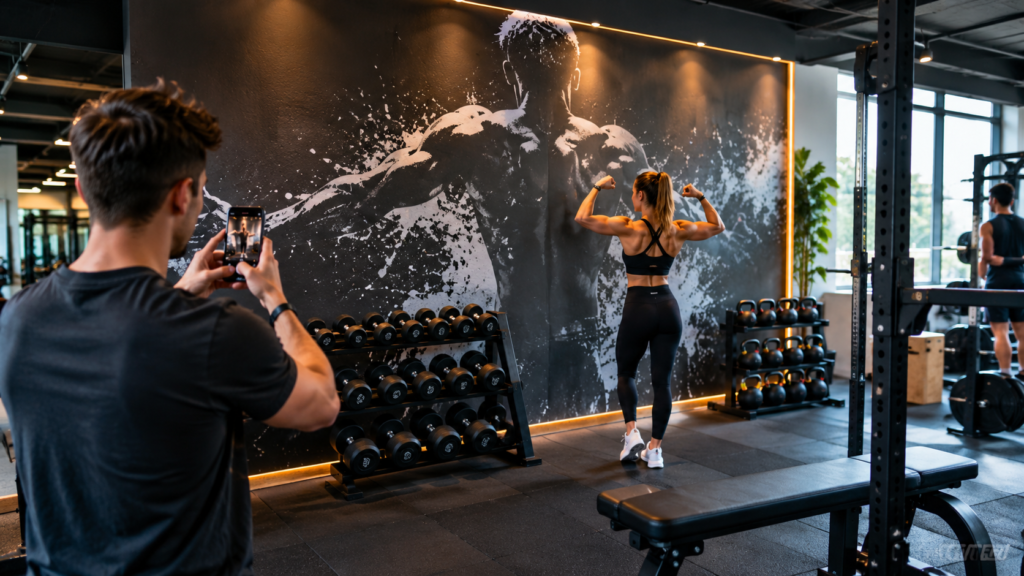 Salle de sport : le mur que tout le monde photographie, et pourquoi il retient les membres